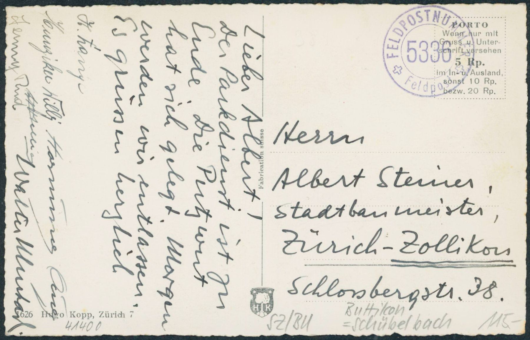 Cartoline postali: SZ Buttikon - Schübelbach – Usato da Schindellegi venduto da Jonathan77 1