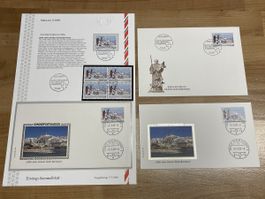 Ersttagsbrief mit Marken von 2000 Jahre St. Bernhard