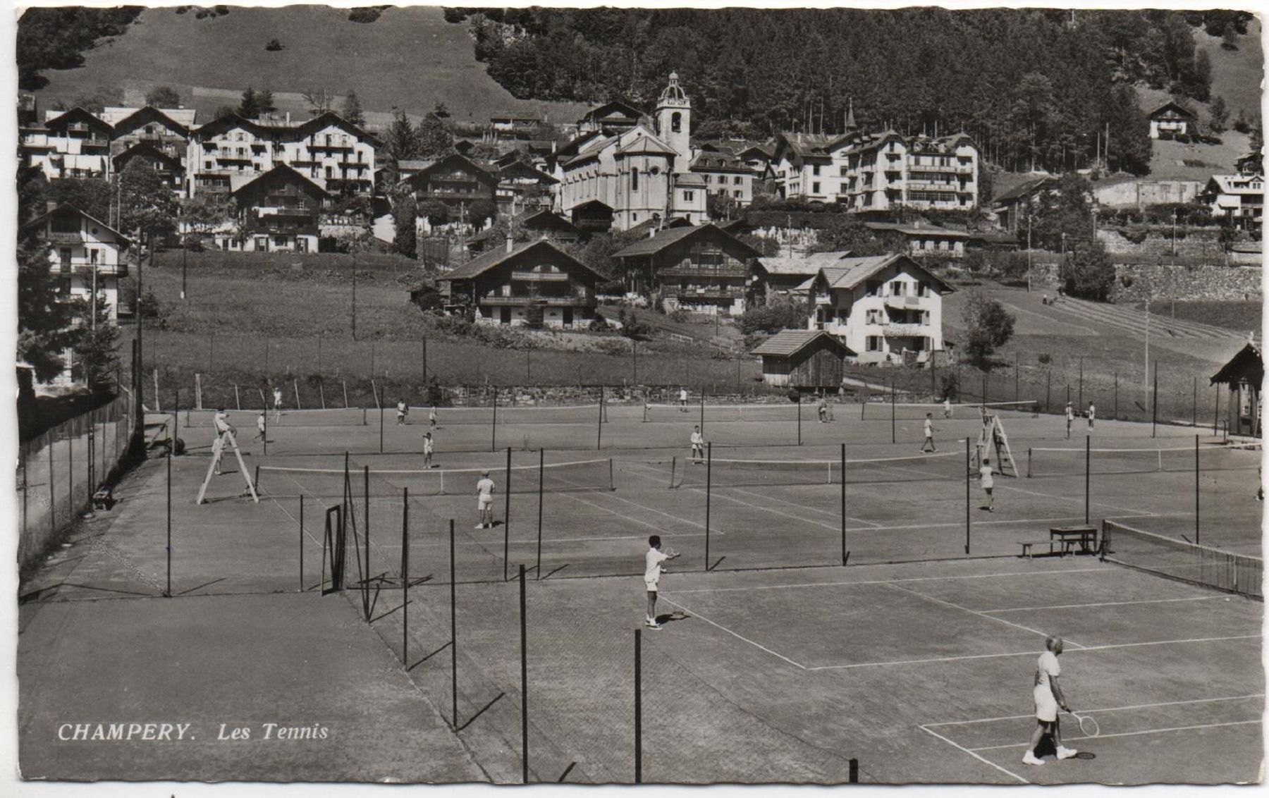 Cartes postales: CHAMPÉRY Les Tennis – D'occasion à Jona par philajona