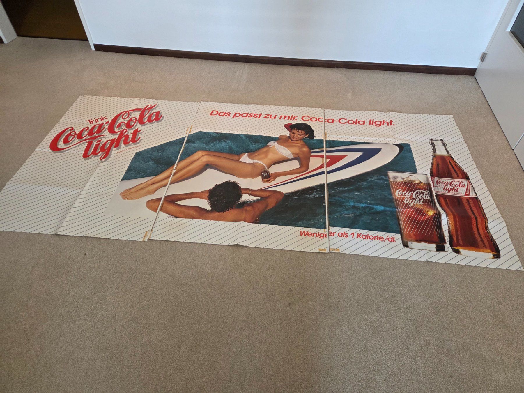 Foto & Immagini: Werbeplakat Coca Cola light - 1980er – Usato da Hünenberg venduto da pma_dm5g