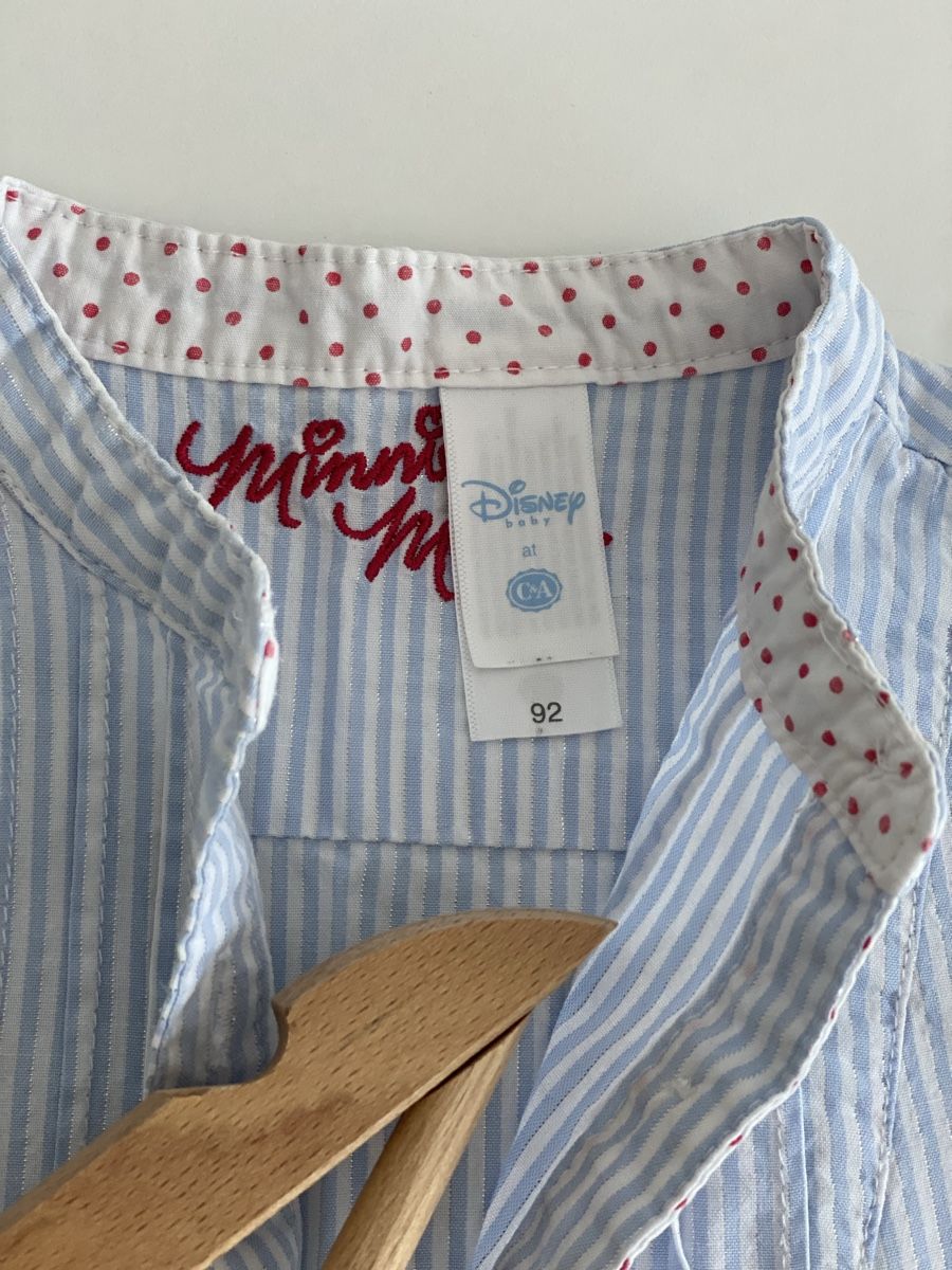 Camicette, T-shirt & Top: Hemd mit Minnie-Mouse-Aufdruck, Gr.92 – Usato da WEINFELDEN venduto da marygloss 2