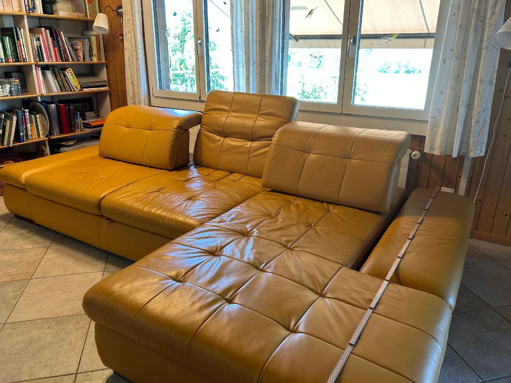 Sofas: Ecksofa Leder L-Form mit Bettfunktion 305x191cm – Gebraucht aus Kulmerau von vrech28 4