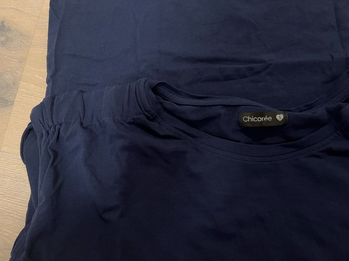 Top: Top mit Kappenärmeln navy S neu – Nuovo (secondo la descrizione) da Birrwil venduto da vanyboo 2