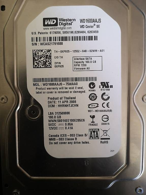 Harddisks: Disque dur SATA 160GB – Gebraucht aus Lausanne von Gls_j