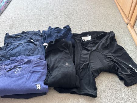 Velohose, Skiunterhose, Tshirt