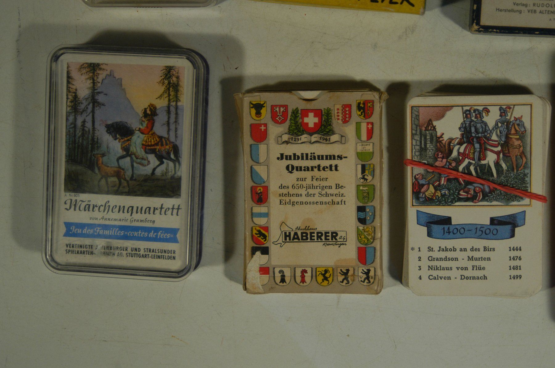 Spiele: Aeltere Quartett Spiele – Gebraucht aus Herisau von Wisen 3