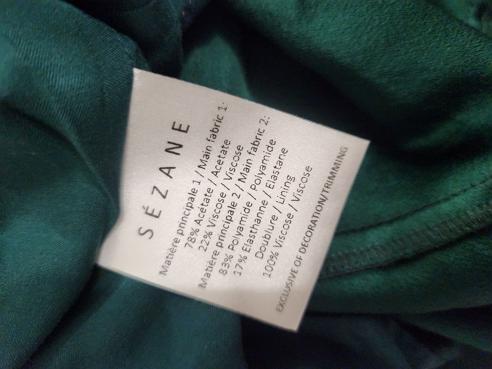 Sezane Vestiti: Robe SÉZANE dentelle vert taille 38  – Usato da Niedergösgen venduto da Eva2410 6