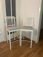 2x Ikea „EKEDALEN“ Hochstühle weiss/grau