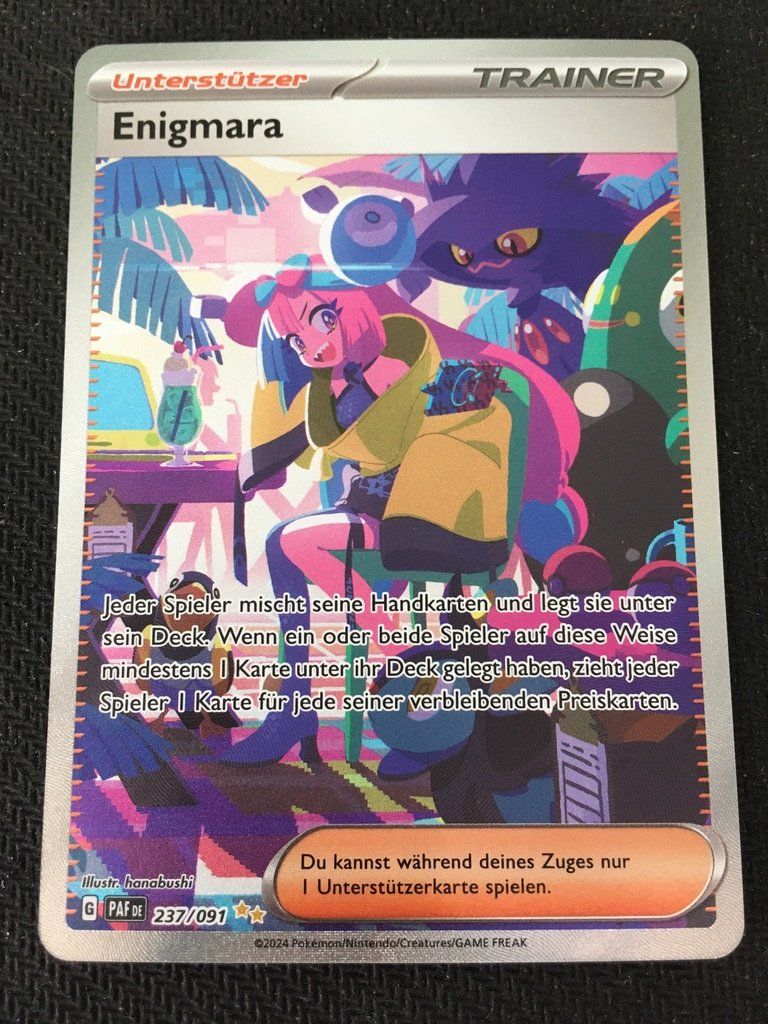 Pokémon Carte collezionabili: PAF 237 Enigmara - Pokémon - Paldeas Schicksale - DE – Nuovo (secondo la descrizione) da St.Gallen venduto da Punktchen01