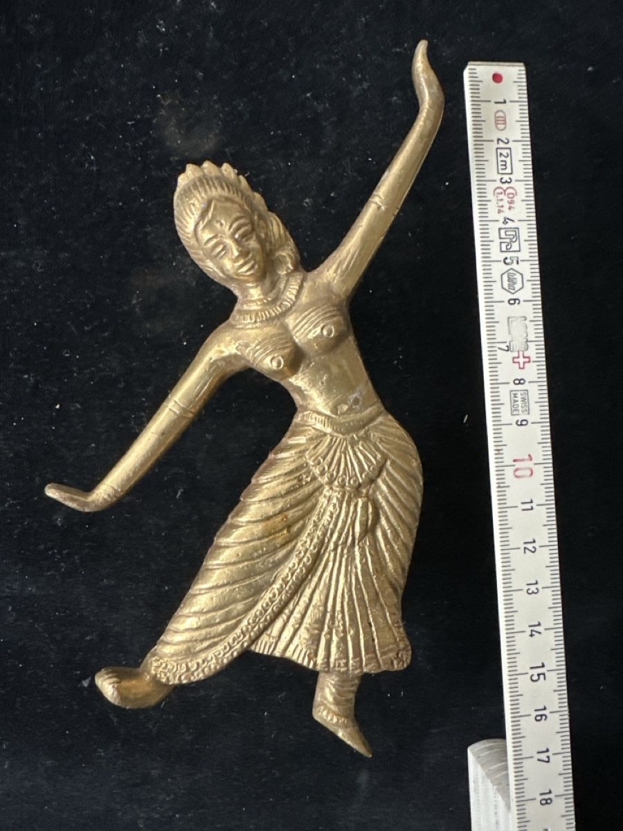 Statuette: Türgriff, Antike Messing Figur einer Tänzerin – Usato da Zürich venduto da Chaeffeler 5