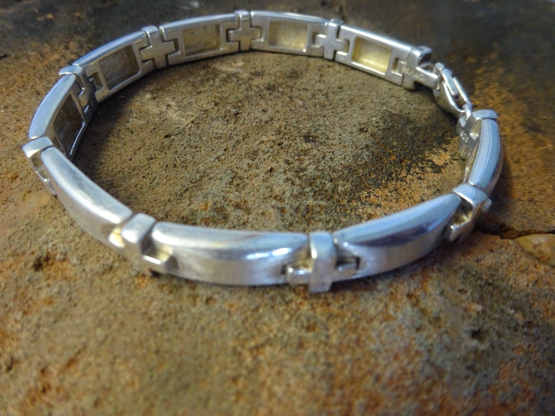 Bracciali & Braccialetti: Armband "Hopp Schwiiz" / 925 Silber – Usato da Esslingen venduto da FetteSchnecke 2