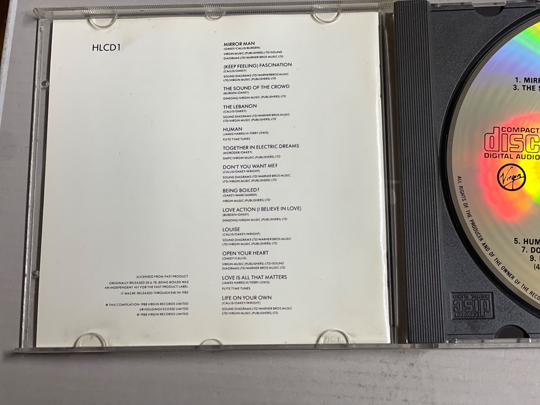 CDs: Human League – D'occasion à Muri b. Bern par AdidasCollector 3