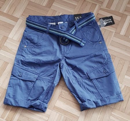 Shorts C&A, Gr. 152 blau/grau/dunkelgrau 50% Rabatt