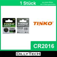 TINKO CR2016 Knopfzellenbatterie - 1 Stk.