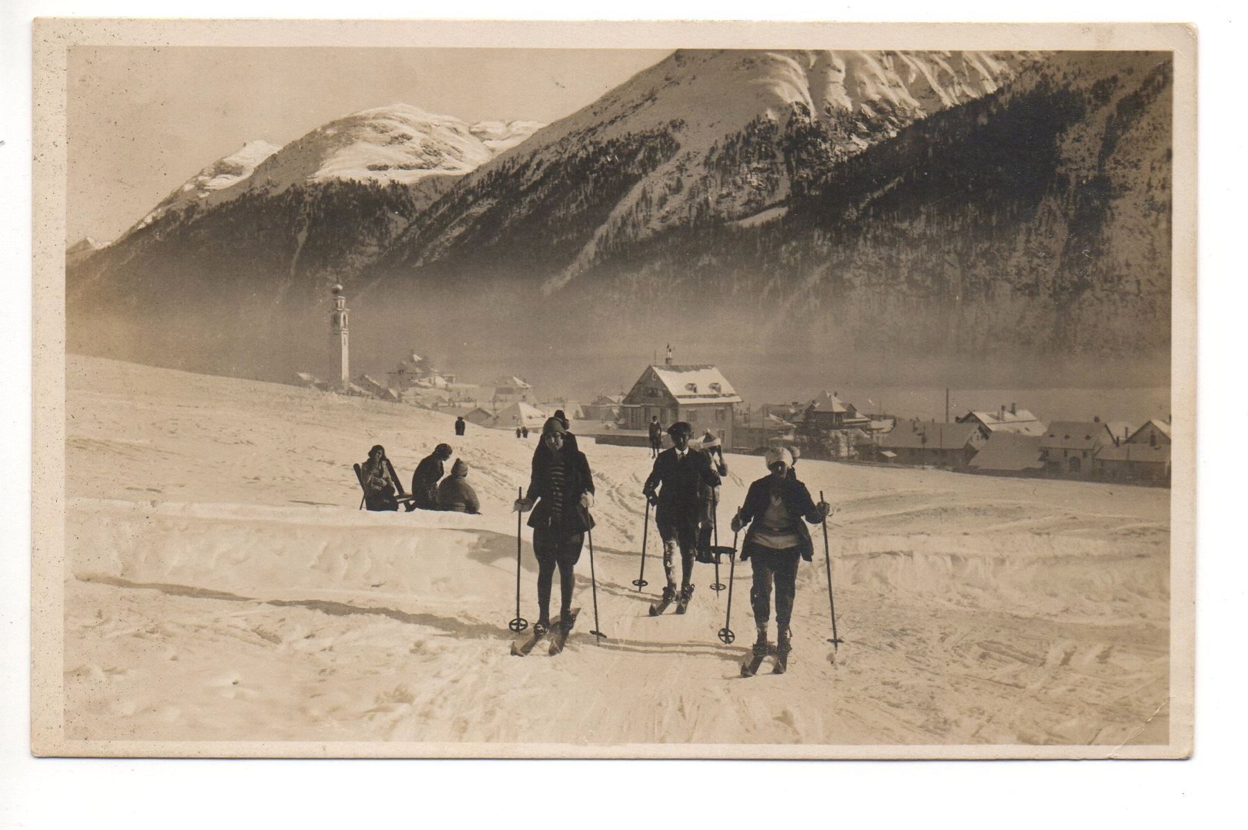Ansichtskarten: SAMADEN Ski-Läufer – Gebraucht aus Jona von philajona