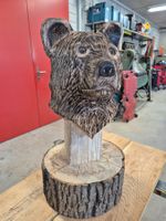 Holzskulpturen Holzkunst Bär Holz