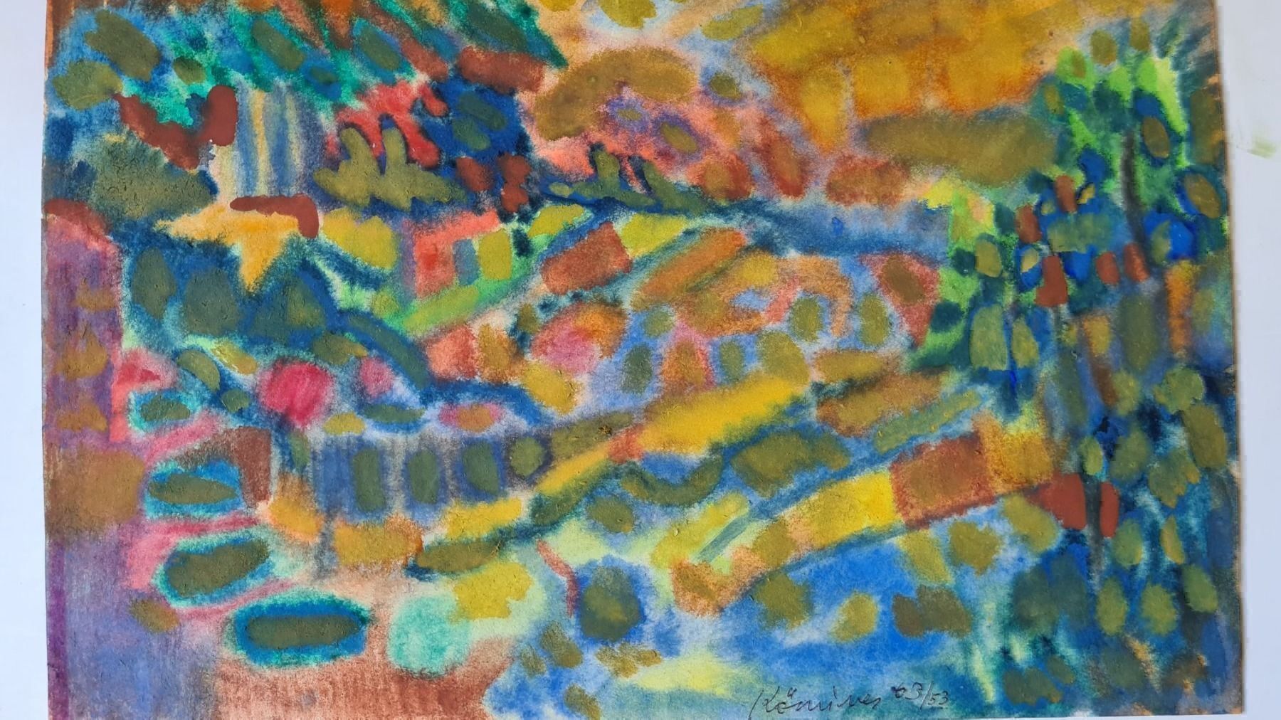 Dipinti: Ferenc Kömives Orig. Gouache sig. Dat. – Usato da Emmenbrücke venduto da Kunstankaufverkauf9 2