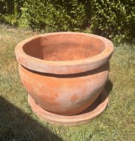 Terrakotta Blumentopf (40cm) mit Untersetzer