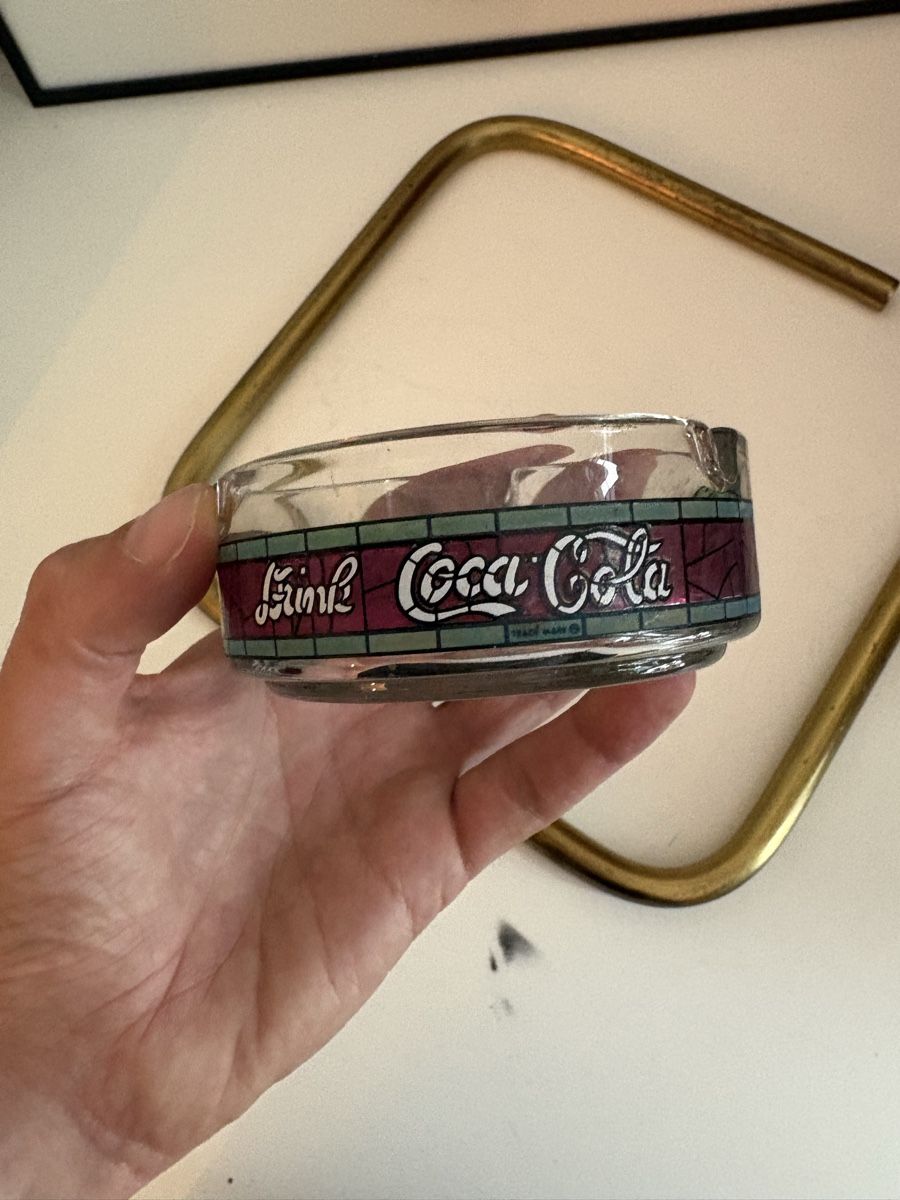 Coca-Cola Portacenere: Cendrier verre Coca-Cola Vintage  – Usato da Neuchâtel venduto da sharposneaks 4