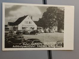 Echt Photo Karte / Hotel Gaststätte Brackenhofer Dasing 1954