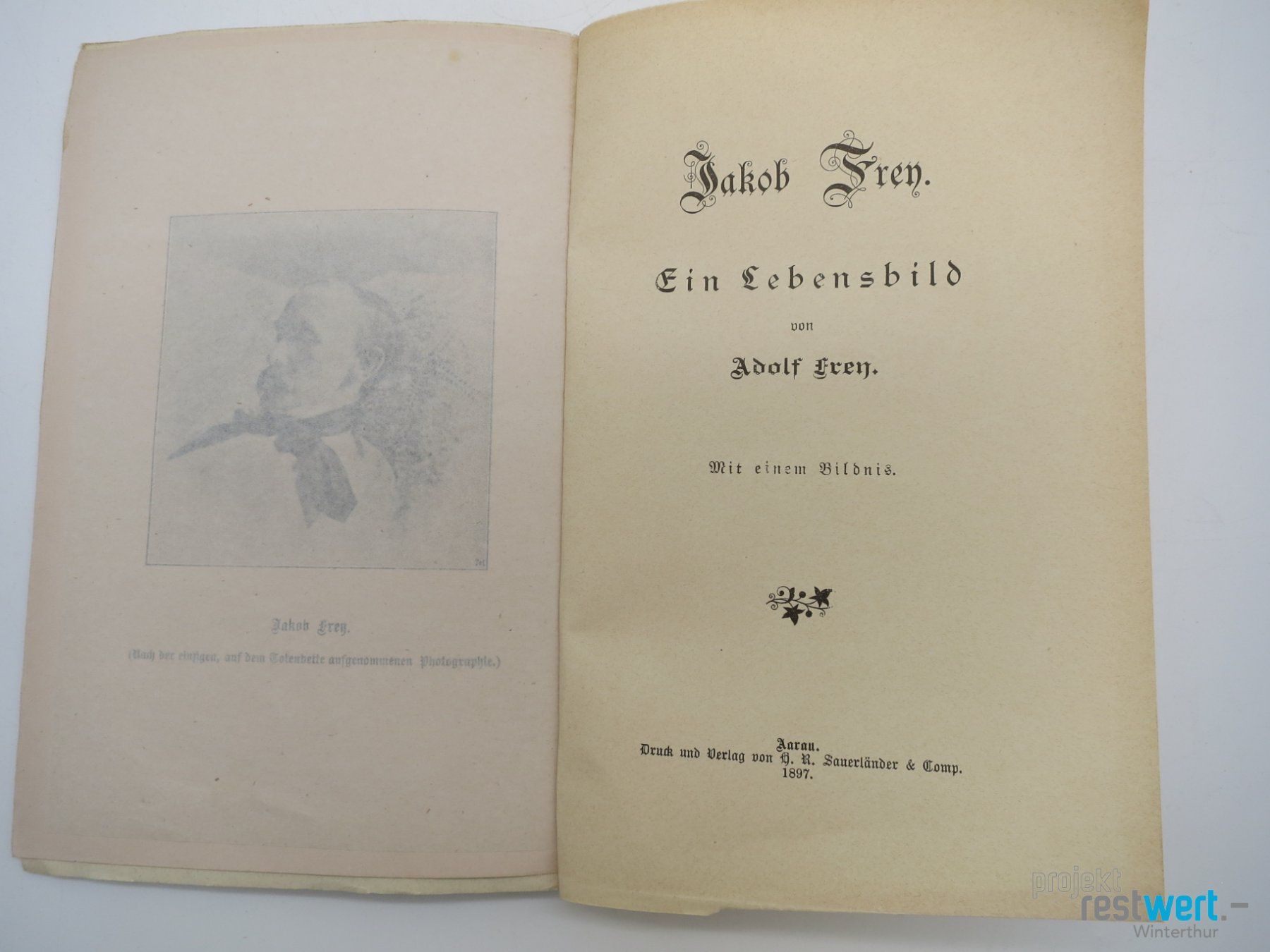 Libri: JAKOB FREY ein Lebensbild von Adolf Frey – Usato da Winterthur venduto da Restwert_Winterthur 2