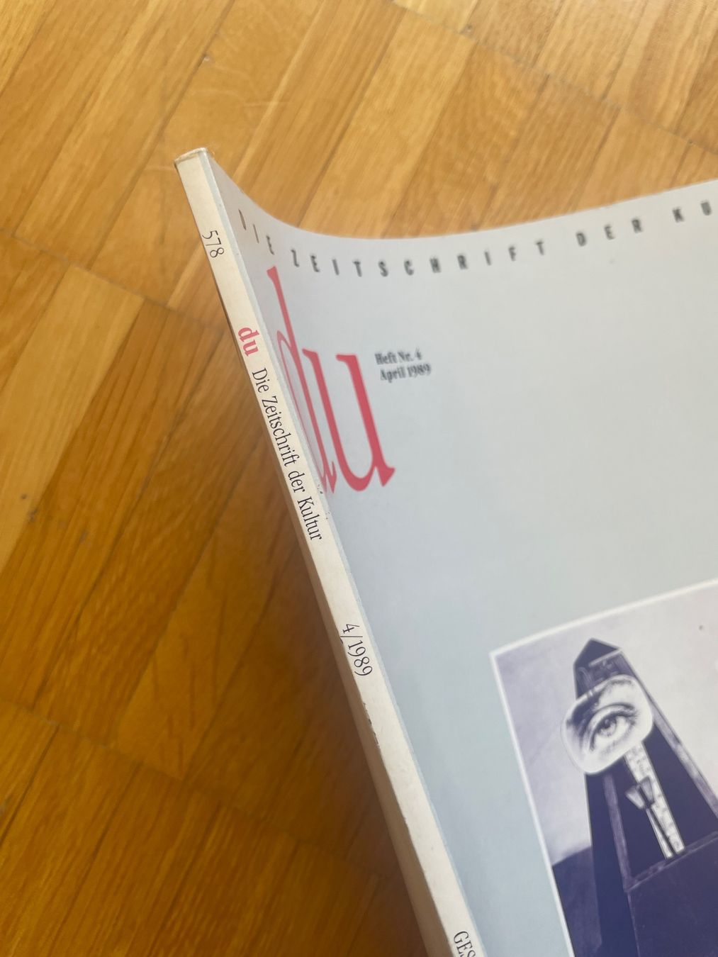 Riviste & Magazine: DU Zeitschrift, Heft 4, 1989, Geschwindigkeit – Usato da Zürich venduto da Chrigelvelo 1