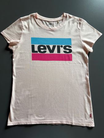 Levi's T-Shirt, Rosa mit Logo - Top-Zustand