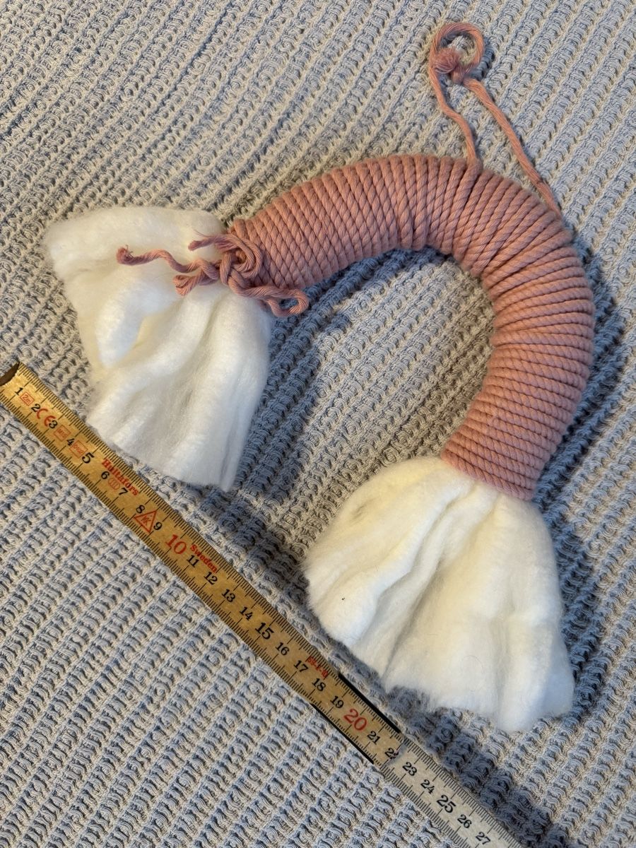 Tutte le decorazioni: Makramee, Wandbehang Regenbogen, rosa, Handarbeit! – Nuovo e nell'imballaggio originale da Bubikon venduto da hachia888 3