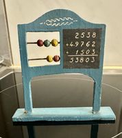 Vintage Puppen/ Rechenmaschine /Abakus aus Holz, Unikat