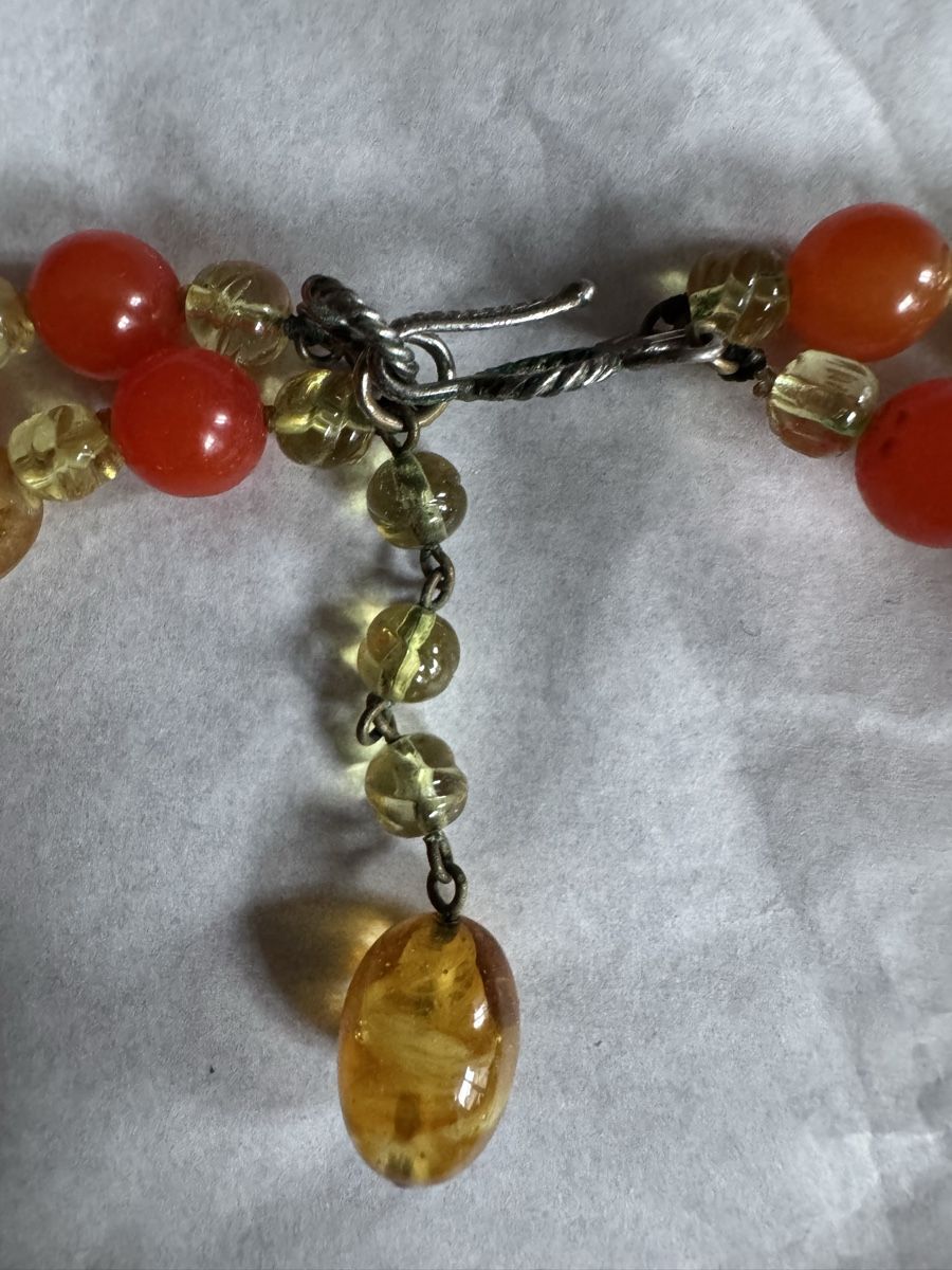 Catenine: Collier vintage double rang en verre – Usato da Morges venduto da sandy069 6