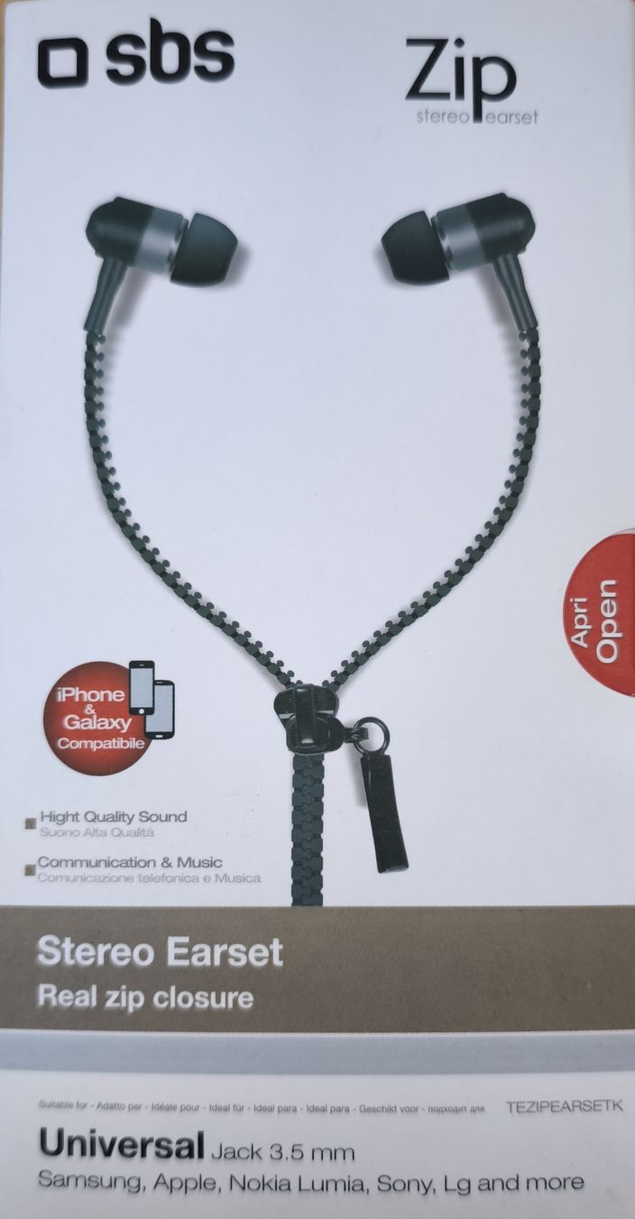 Kopfhörer: SBS Zip Stereo Earset with Microphone Black New – Neu (gemäss Beschreibung) aus Zürich von Raz88 1