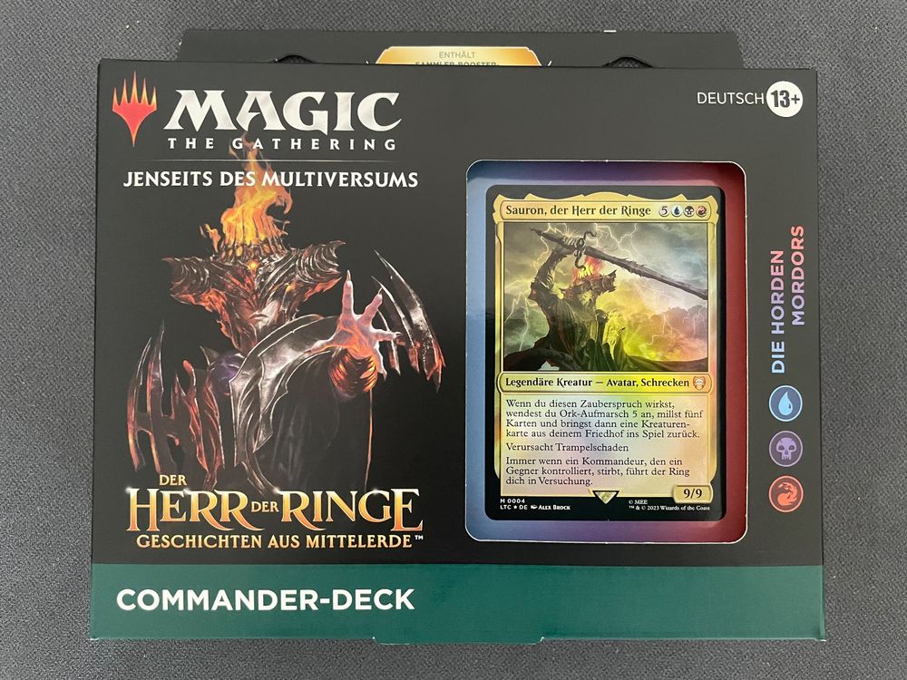 MTG Der Herr der Ringe Commander Deck Set (4) Deutsch & ovp Kaufen auf Ricardo