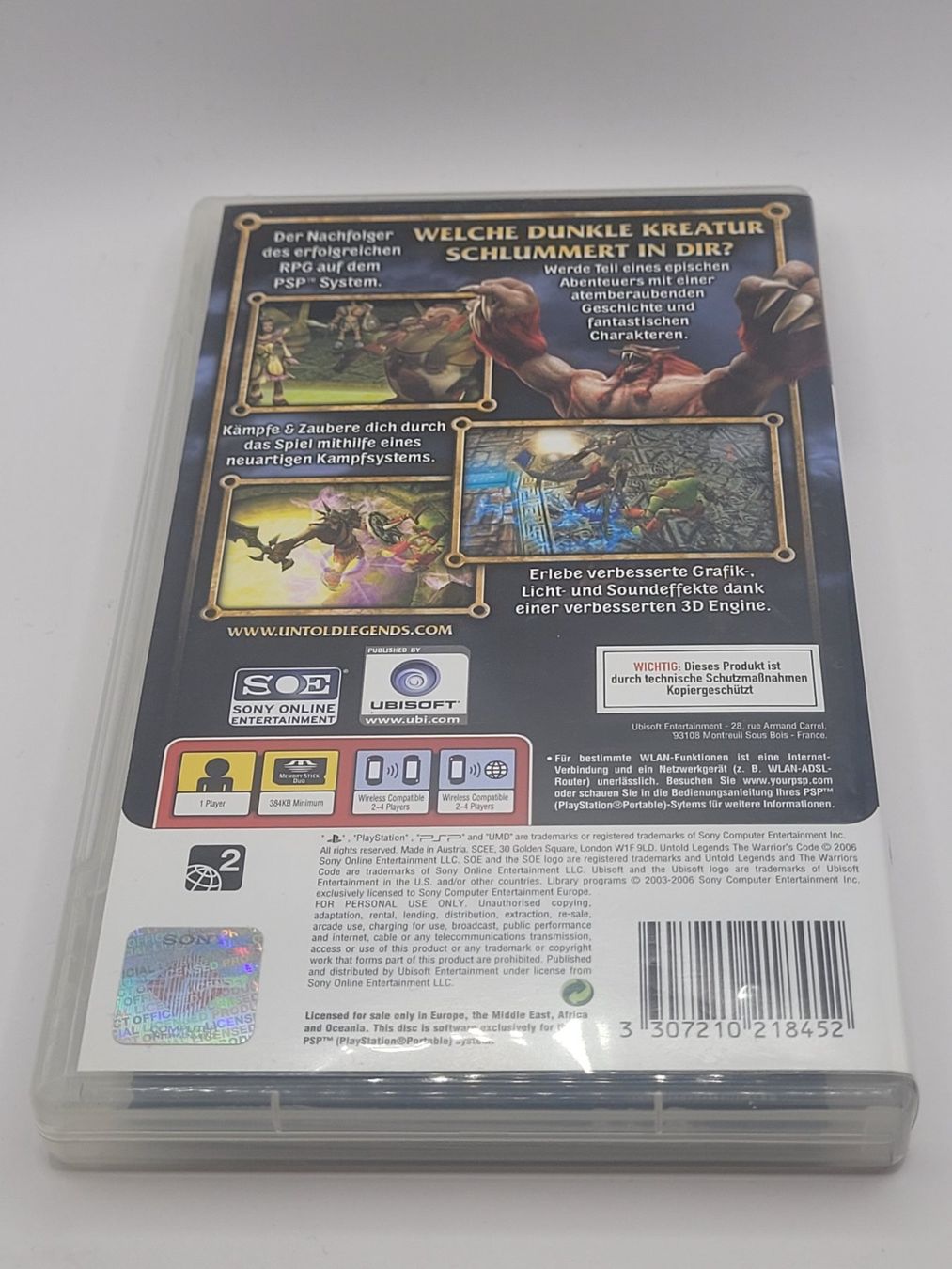 Sony Spiele: PSP Untold Legends Warriors Code OVP Playstation Portable – Gebraucht aus Münchenstein von danytlaw 1
