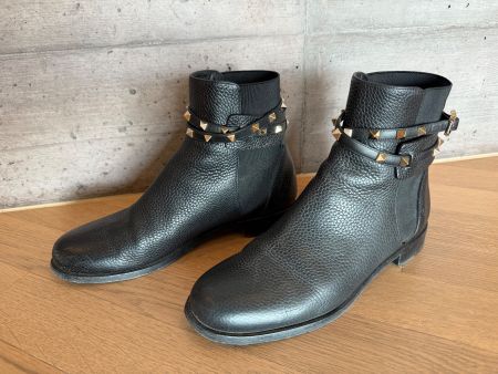 Valentino Garavani Chelsea Boots Stiefeletten 40 Narbleder