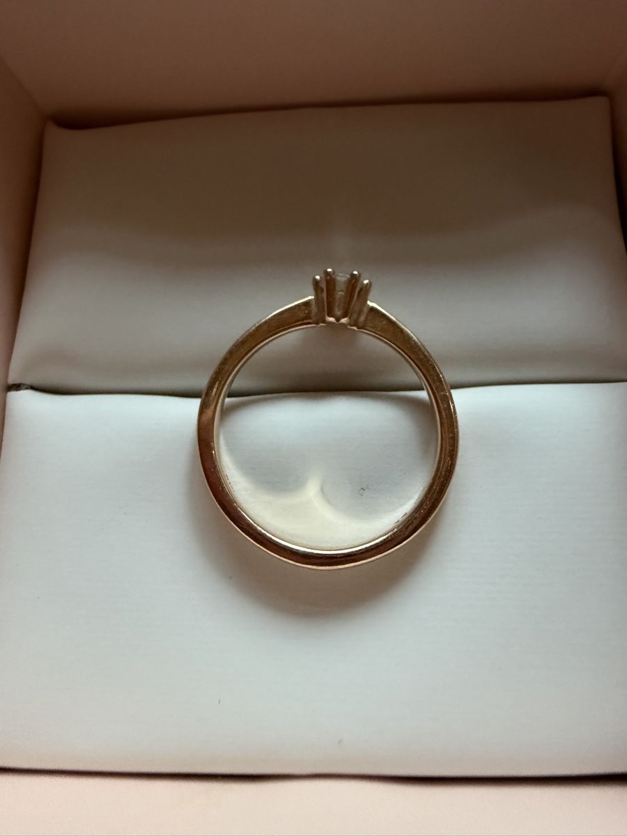 Ringe: Ring 750/18 K Rotgold mit Diamant – Gebraucht aus Wolfwil von chipsyyy 4
