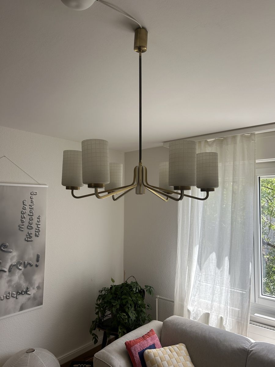 Kronleuchter & Deckenlampen: Neu verkabelte Vintage Lampe – Gebraucht aus Zürich von annaverasch