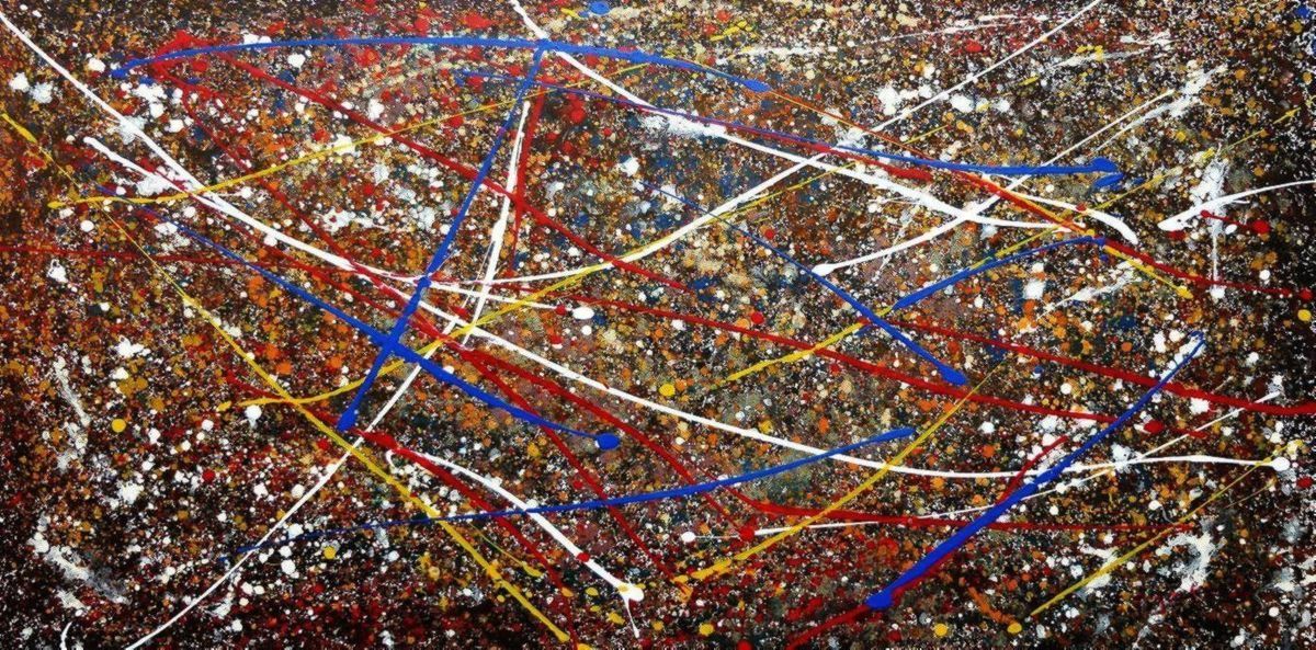 Reproduktionen & Neuware: Homage of Pollock - Number 2 – Neu (gemäss Beschreibung) aus Larnaca von KunstDepot24
