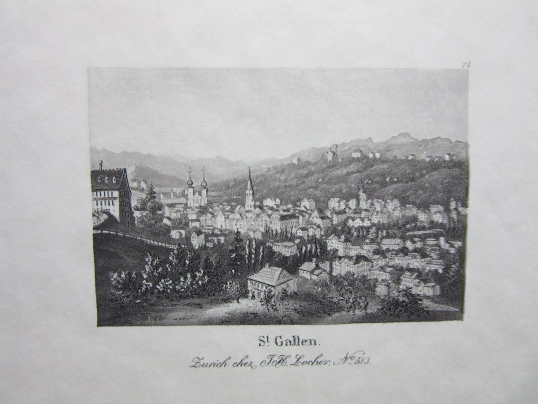 Gravures: ST.GALLEN – D'occasion à Gersau par grafik-kunst 1