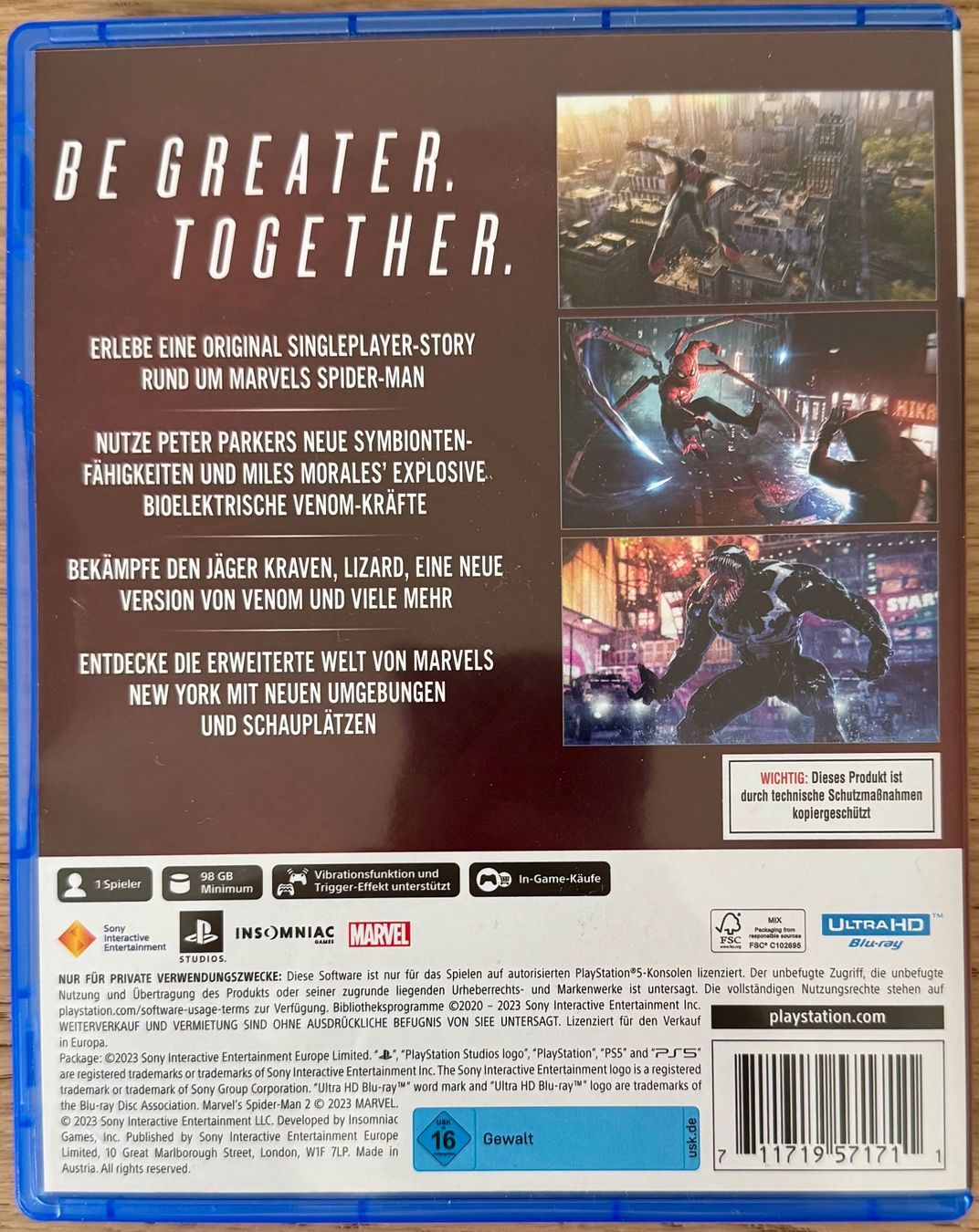 Sony Spiele: PS5 Spider-Man 2 – Gebraucht aus Widen von  1