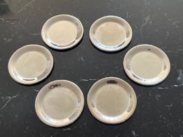 ✨ 6 Dessous-de-Verre Métal Vintage Allemagne Années 70