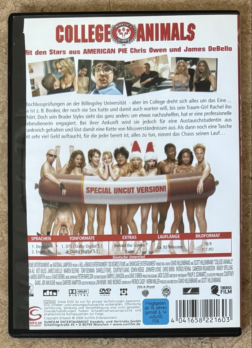 Tutti i DVDs: COLLEGE ANIMALS  – Nuovo (secondo la descrizione) da Dietikon venduto da AndreaSch01 1