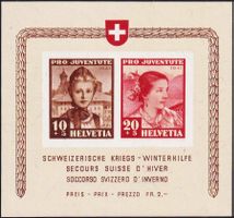 1941, Pro Juventute - Sonderblock Nr. J98l/99l, postfr.**.