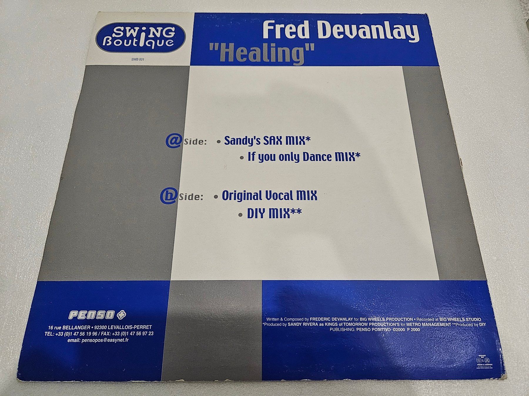 Schallplatten: Fred Devanlay – Healing (House) – Gebraucht aus Uster von Vinyl-Leidenschaft 1