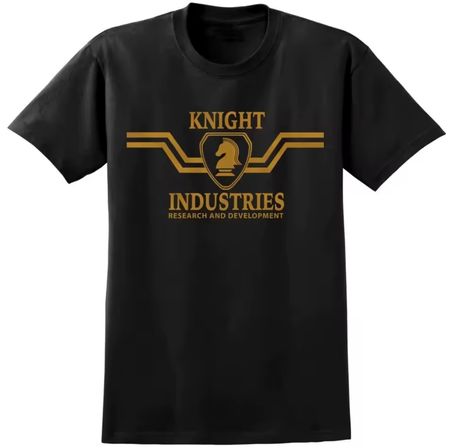 Knight Industries - L - Retro Knight Rider Shirt —> NEU!