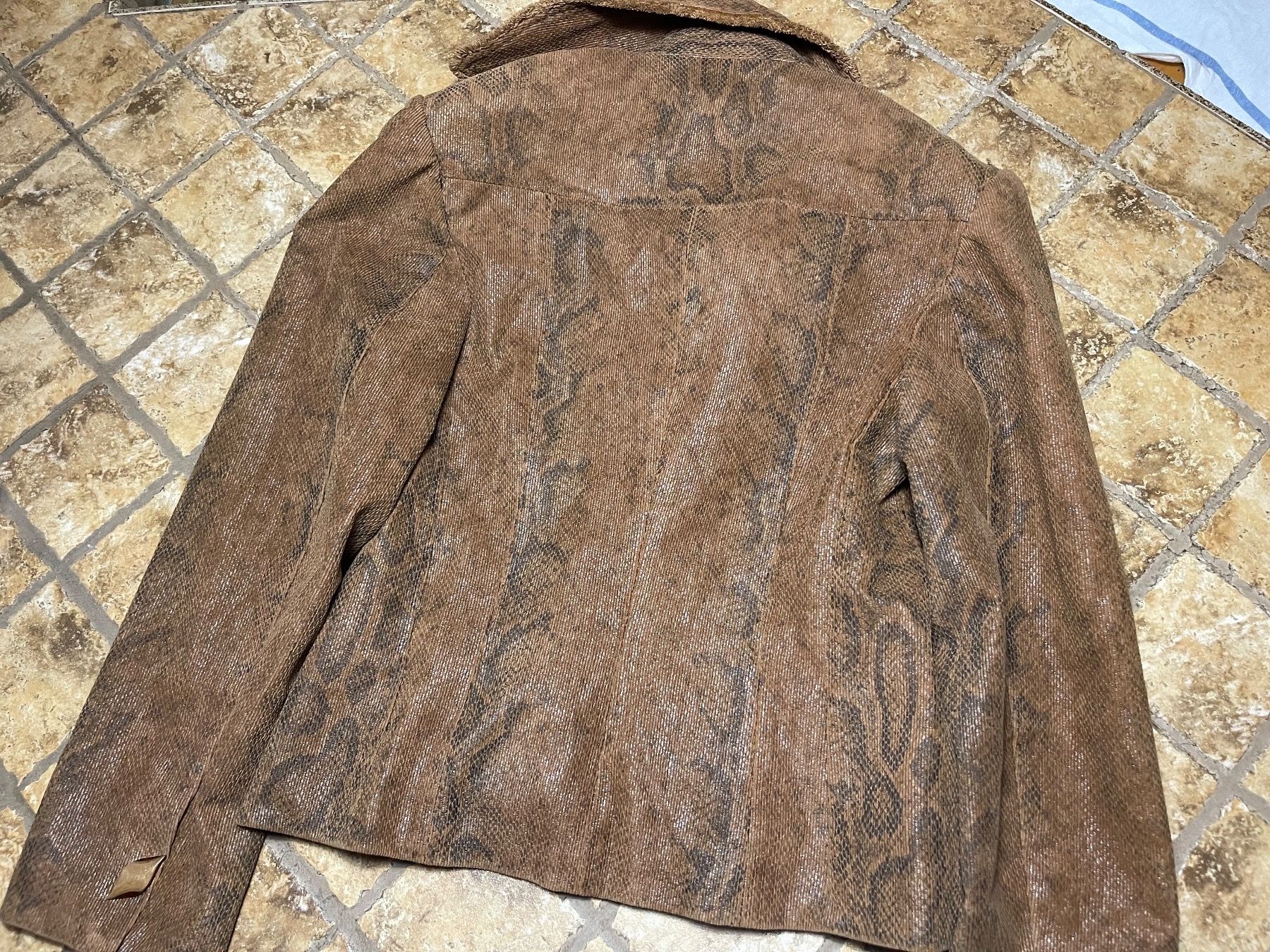 Jacken: Giacca in print pitone di pelle ecco-S/M – Neu (gemäss Beschreibung) aus Gordevio von LanaZimm 9