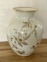 Edle Fürstenberg Vase Porzellan Germany Golddekor, H 18,3cm