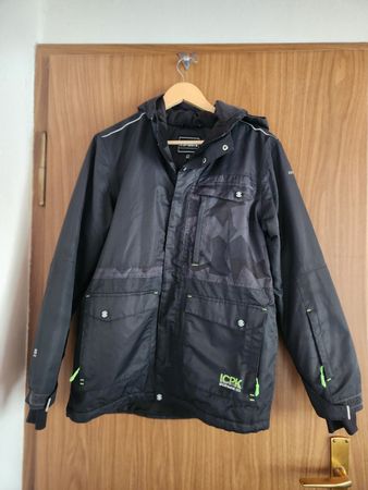 Veste ICEPEAK noire taille 164 13-14 ans usure visible