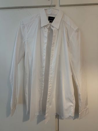 Camicia uomo GAZZARRINI bianca taglia L NO IRON