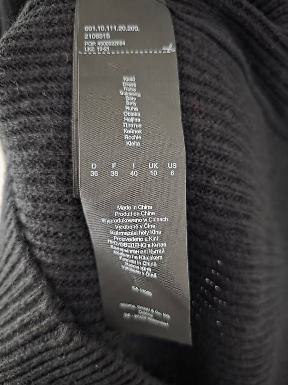Comma Kleider: Strickkleid von comma, Gr. 36  Schwarz – Gebraucht aus Frümsen von mar_7jzg 2