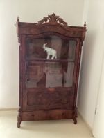 Biedermeier Vitrine Louis Philippe Antik Mahagoni Gründerzei